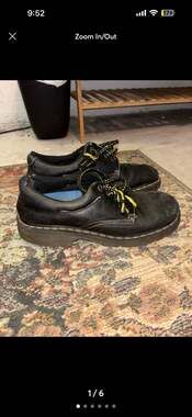 Dr. Martens 11273 Vintage Padded Collar Oxford Shoes Black US Men's 10